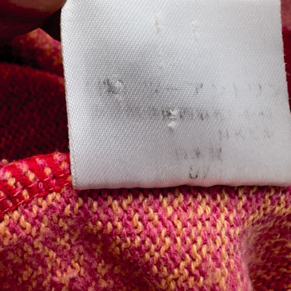 Rare MU SPORTS Golf Sweater with Embroided Logo Multicolor Women's Size 40 - Picture 9 of 11